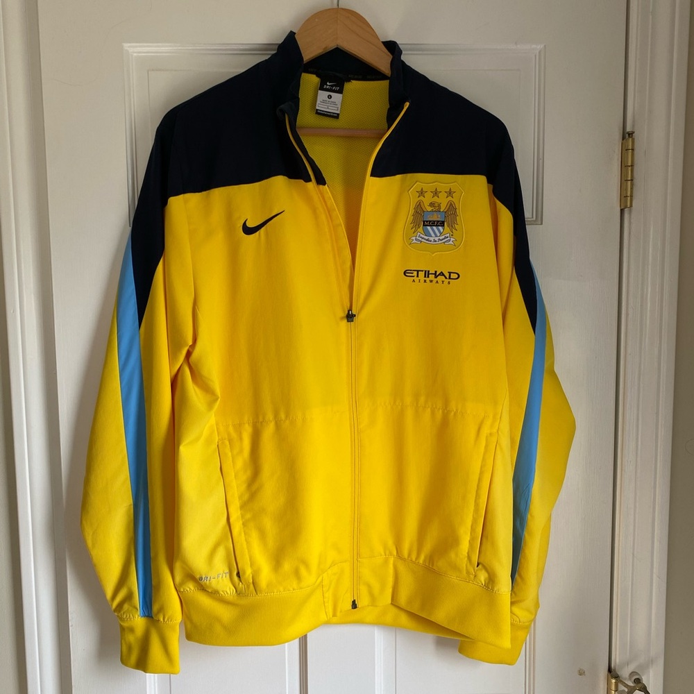 Manchester City Jacket Size L Full Zip Soccer Nike